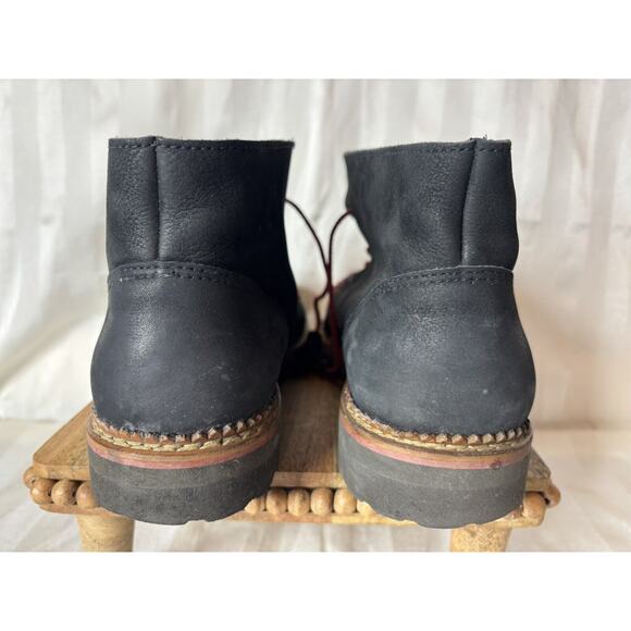 Marithe + Francois Girbaud Boots Black Red Stitch sz 43 MARITHE FRANCOIS GIRBAUD - Picture 8 of 15